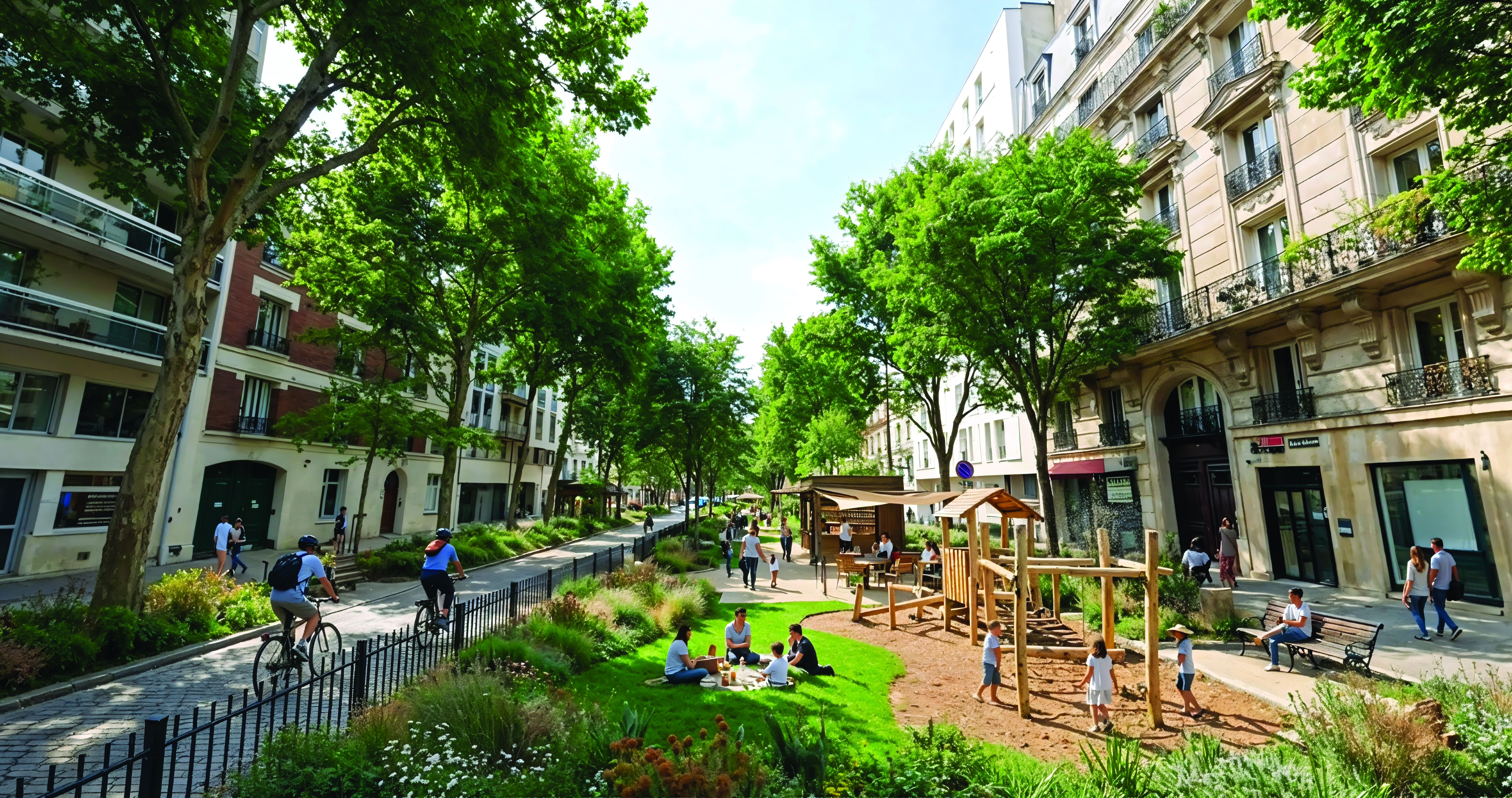 L’avenue Philippe Auguste (11ᵉ) transformée en parc public